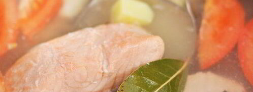 уха с картофелем и помидорами. Шаг 6