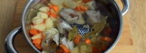 уха в хлебном горшочке. Шаг 2