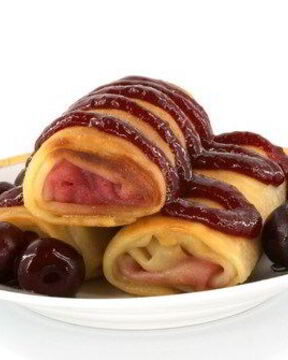 Блинчики с черешней