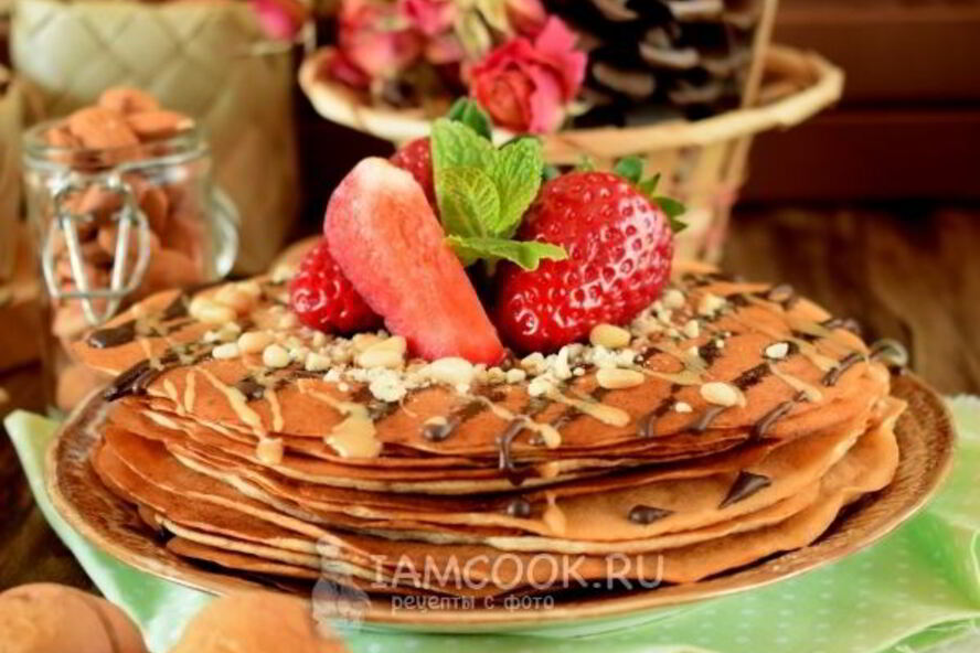 Рецепт блинчиков с кедровой мукой