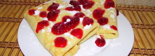 блинчики с сыром и вишней. Шаг 3