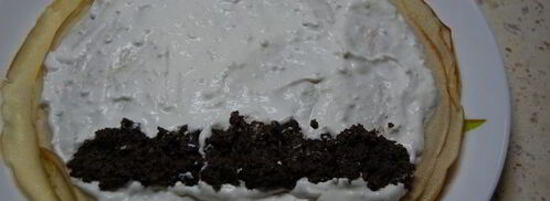 блинчики с творожно-сметанно-маковой начинкой. Шаг 5