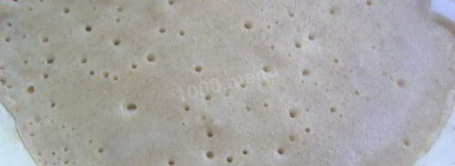 блины из гречневой и пшеничной муки. Шаг 9