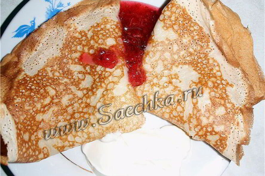 Рецепт блинов на кефире и кислом молоке