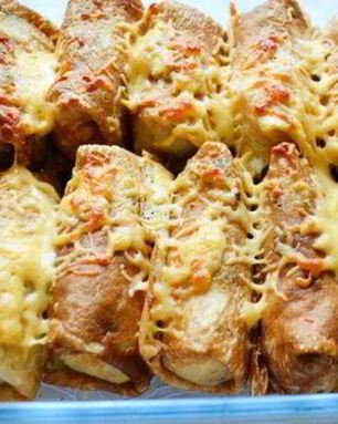 Блины по-итальянски с грибами и сыром