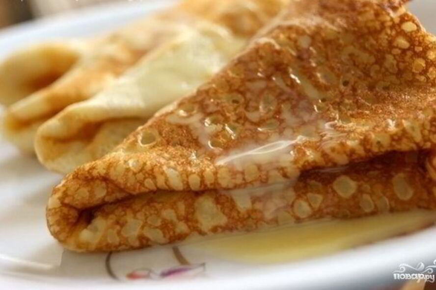 Рецепт блинов с дырочками на кефире