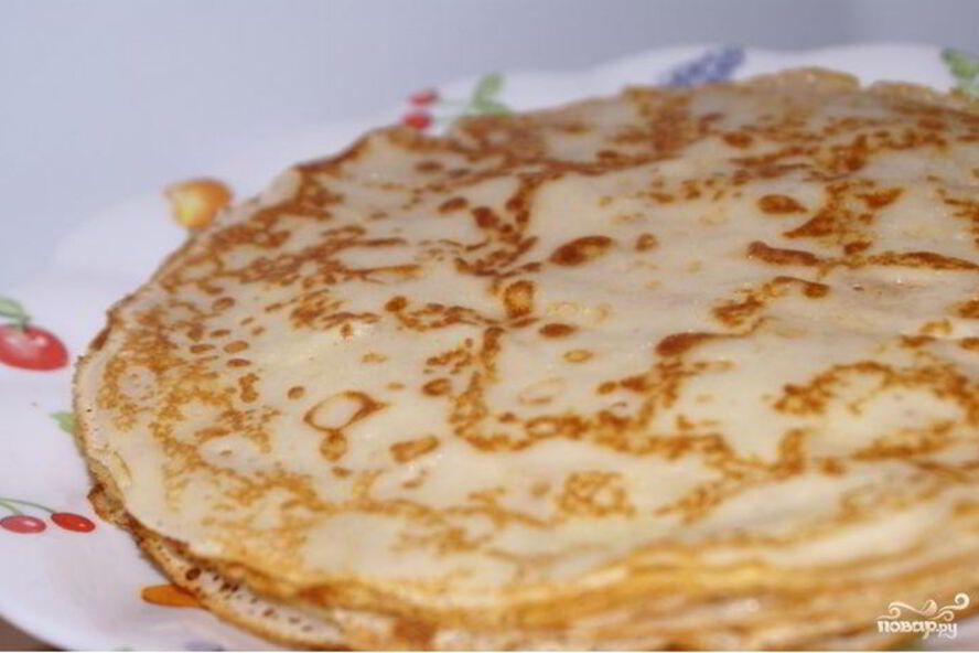 Рецепт блинов с крахмалом