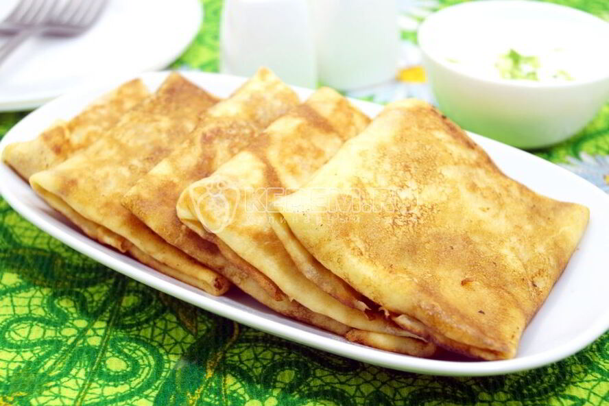 Рецепт блинов с курицей