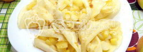 блины с яблоками. Шаг 13