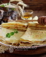 Классические блины на воде