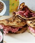 Овсяные блинчики с ягодной начинкой