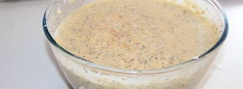 панкейки с хурмой и маком. Шаг 8