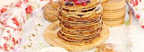 панкейки с хурмой и маком. Шаг 10