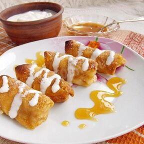 Блины с творогом