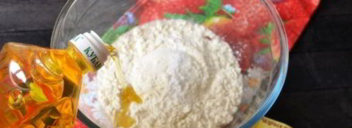 постные тонкие блины с дырочками. Шаг 6