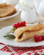 Пышные блины с дырочками