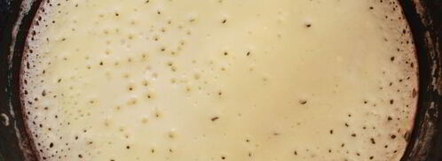 пышные блины с дырочками. Шаг 8