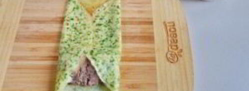 шпинатные блины с печенью. Шаг 6