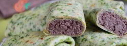 шпинатные блины с печенью. Шаг 10