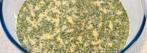 сырные блины с зеленью. Шаг 5