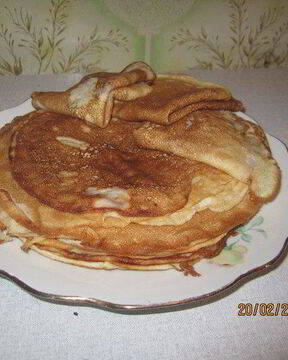 Тонкие блинчики на кефире