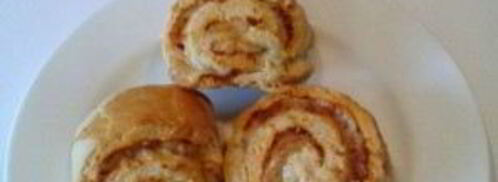 булочки-рулеты с сырной начинкой. Шаг 6