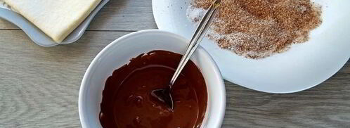 булочки с бананом и шоколадом. Шаг 5