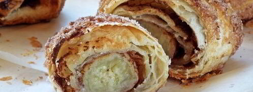 булочки с бананом и шоколадом. Шаг 13