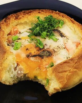 Булочки с яйцом
