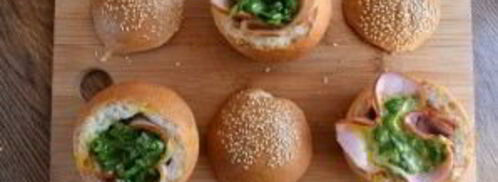 горячие булочки с яйцом и сыром. Шаг 4