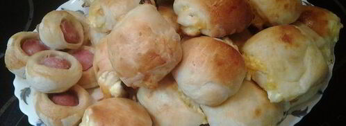 кефирные булочки с брынзой. Шаг 5