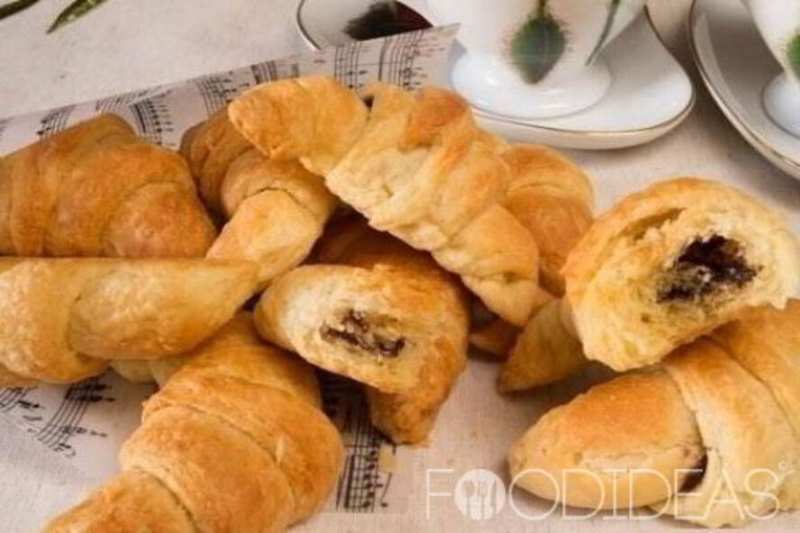 Рецепт круассанов с ореховой начинкой