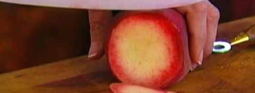 круассаны с сыром, персиком и пармской ветчиной. Шаг 5