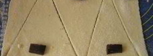 круассаны с земляникой, ежевикой и шоколадом. Шаг 6