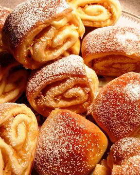 Яблочные булочки