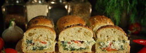 зерновые булочки-пампушки с сырно-чесночной начинкой. Шаг 13