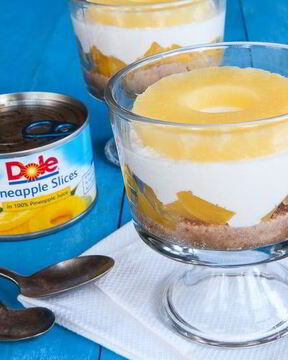 Ананасовый чизкейк-парфе