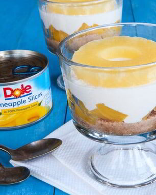 Ананасовый чизкейк-парфе