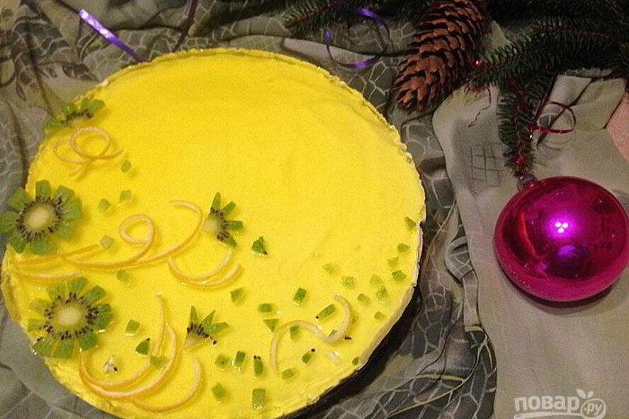 Рецепт быстрого лимонного чизкейка