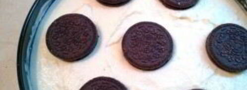 чизкейк без выпечки из печенья. Шаг 8