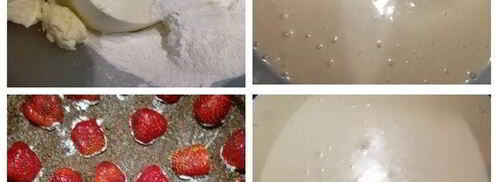 чизкейк без выпечки с клубникой. Шаг 2