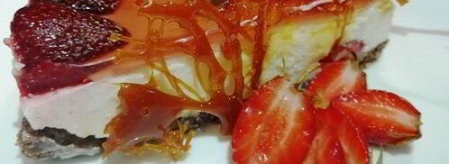 чизкейк без выпечки с клубникой. Шаг 6