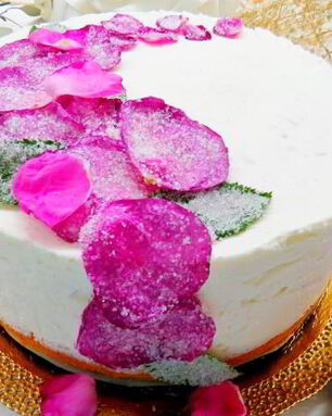 Чизкейк Клубничная роза