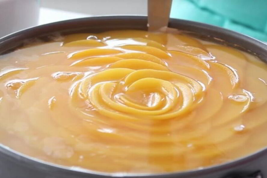 Рецепт чизкейка с персиками