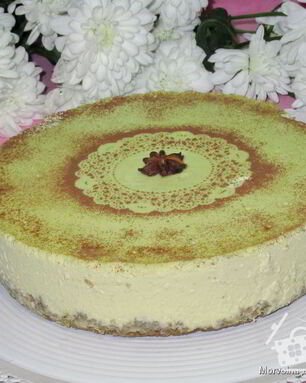 Диетический яблочно-творожный чизкейк