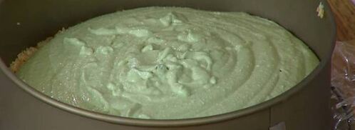 кокосовый чизкейк на зеленом чае. Шаг 9