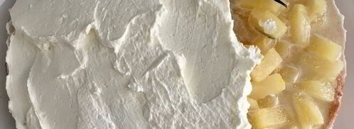 кокосовый чизкейк с ананасами. Шаг 23