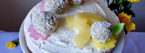 кокосовый чизкейк с ананасами. Шаг 32