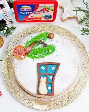 Пряный рождественский чизкейк