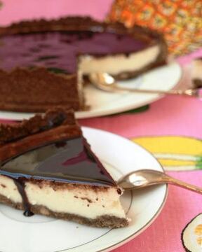 Сырный чизкейк с шоколадом